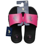 Wholesale - U.S. POLO ASSN. LADIES BLK/PINK SANDALS C/P 24, UPC: 662239081436